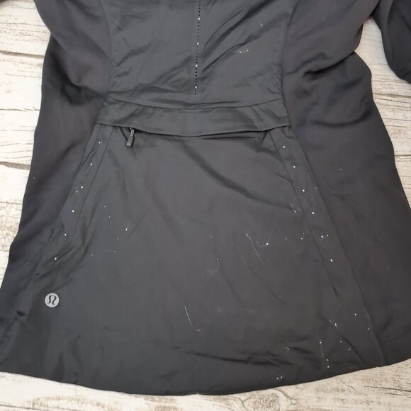 Lululemon Black Hooded Softshell Jacket Women Lightweight Activewear Size 17" - Picture 7 of 7